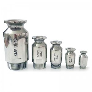 Industriel rustfrit stål vidvinkel SMP -serie Fuld kegle spray -dyse, SMP -dyse