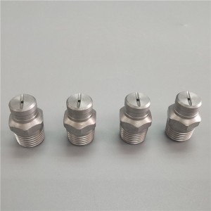 Højtryksskive fladt ventilator dyse vanddyse rustfrit stål spray jet